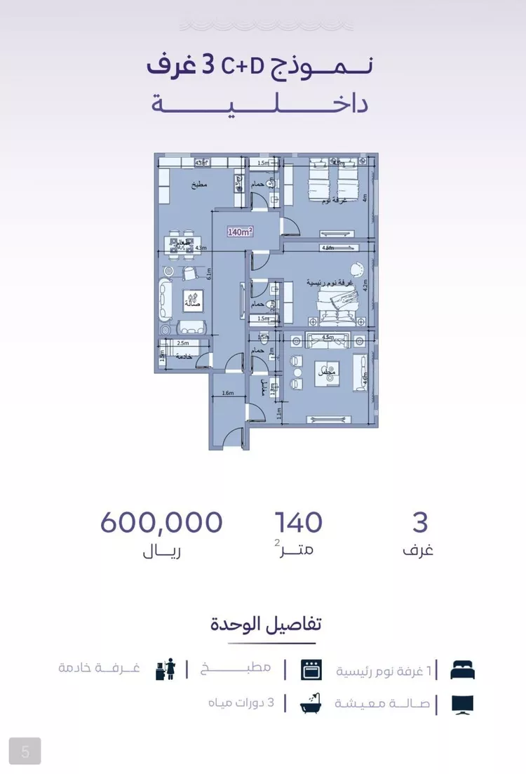 شقة للبيع في شارع خضر افندي, حي الزهراء, مدينة جدة, منطقة مكة المكرمة 1 صورة