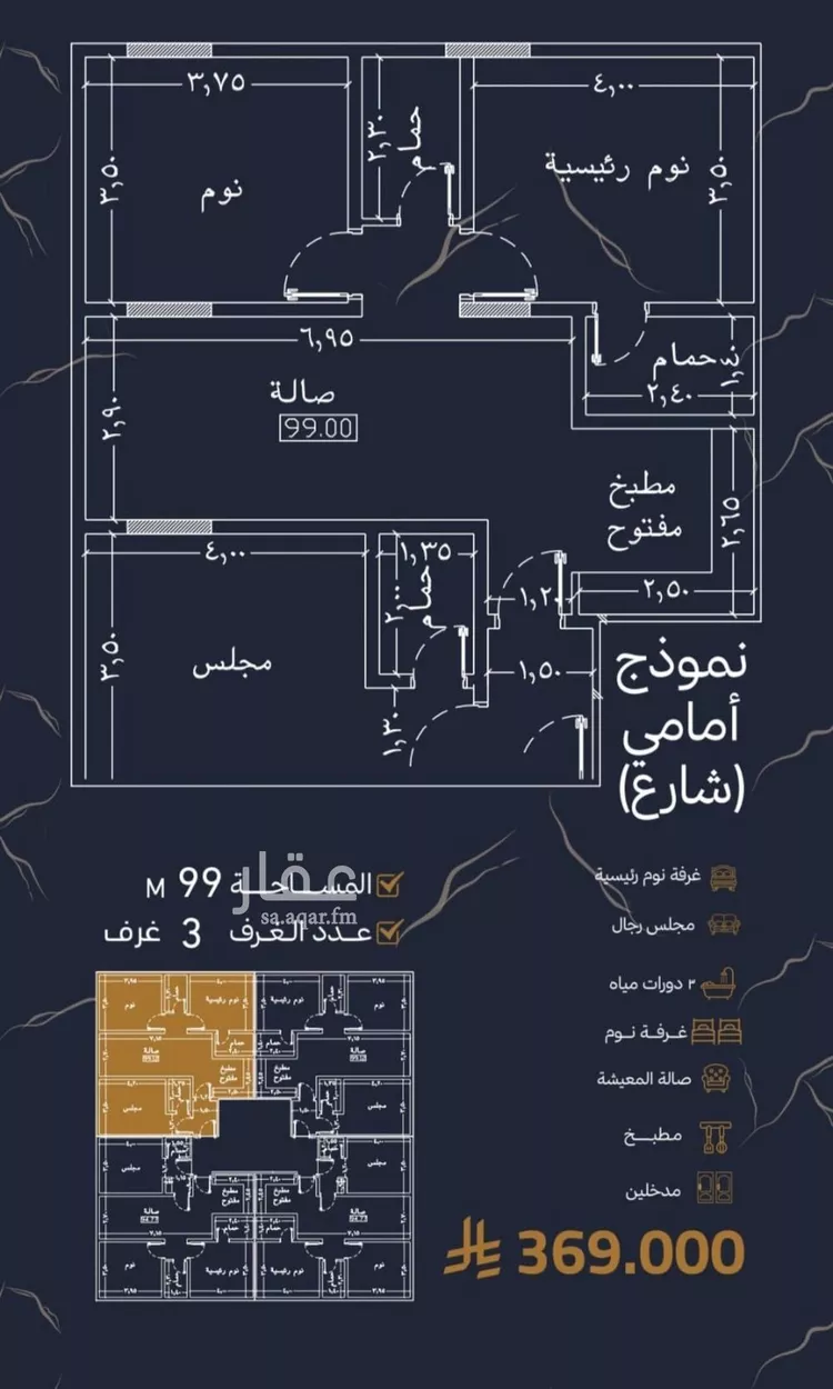 شقة للبيع في شارع أبو جعفر الطبري, حي الربوة, مدينة جدة, منطقة مكة المكرمة صورة 2
