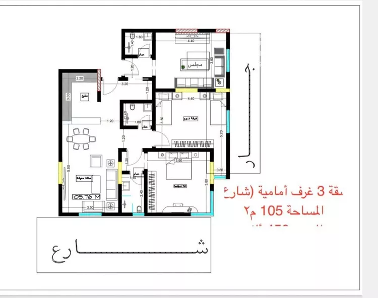 شقة للبيع في شارع اهبان بن عباد, حي النعيم, مدينة جدة, منطقة مكة المكرمة صورة 2