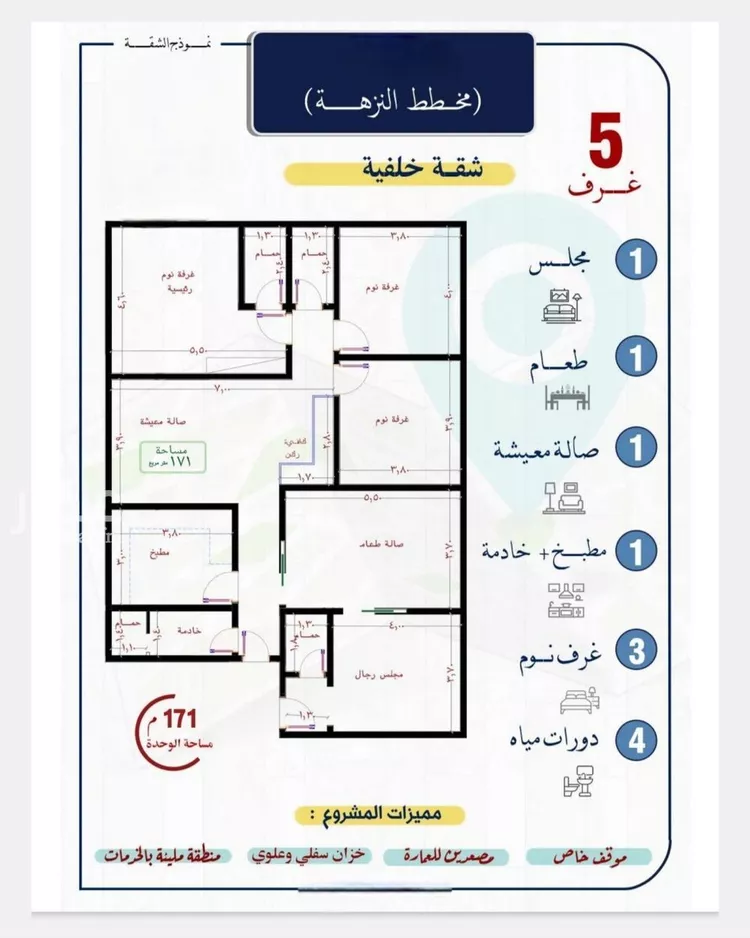 Apartment for Sale in Jeddah An Nuzhah