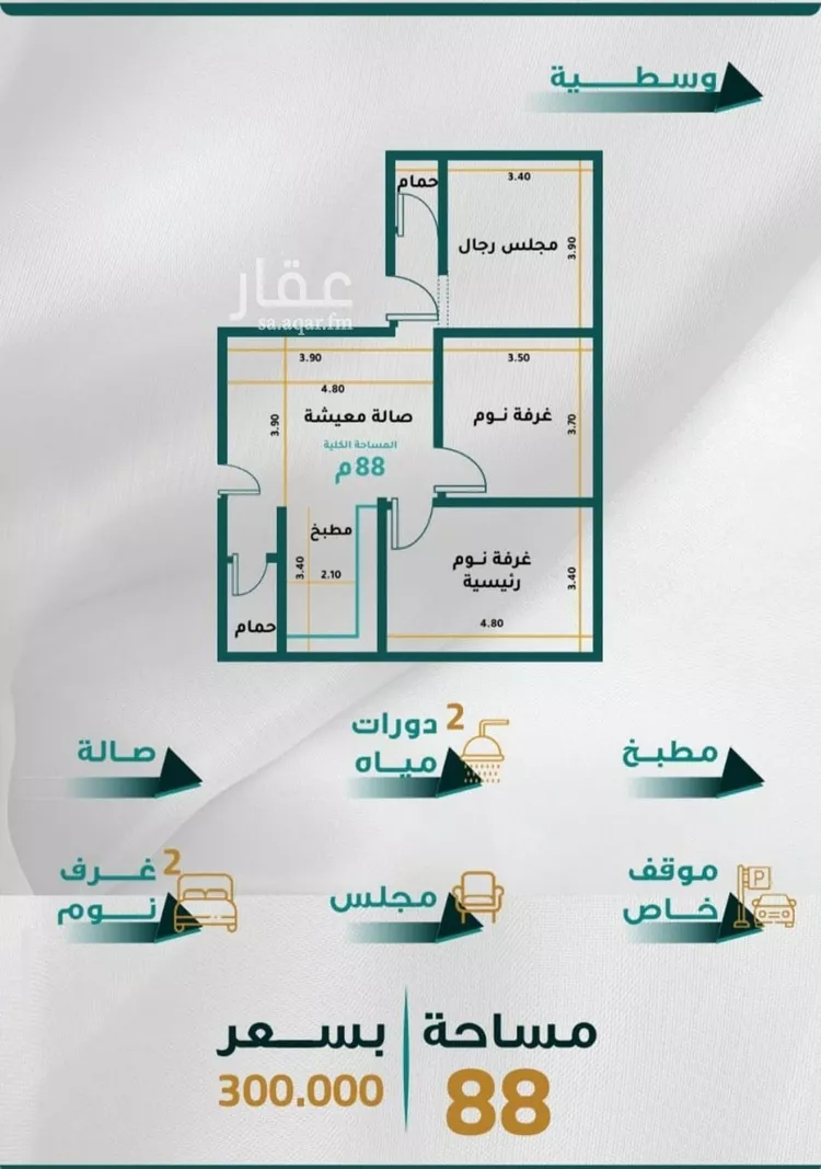 شقة للبيع في شارع ياسمين البيطار, حي الجامعة, مدينة جدة, منطقة مكة المكرمة صورة 2