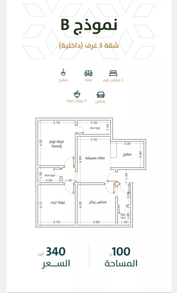 شقة للبيع في شارع الخليفة المأمون, حي الربوة, مدينة جدة, منطقة مكة المكرمة