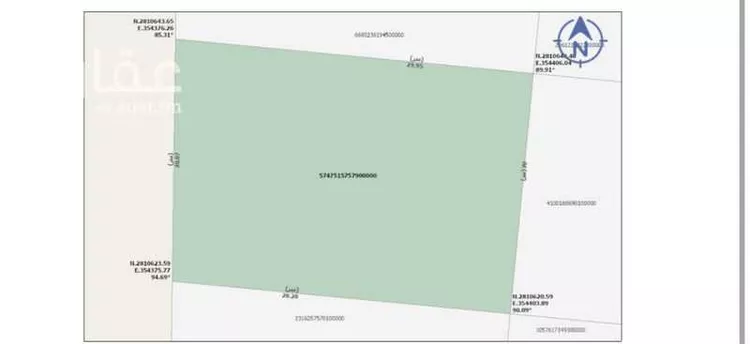 أرض للبيع في شارع أسعد بن سهل, حي الحزام الذهبي, مدينة الاحساء, المنطقة الشرقية صورة 2