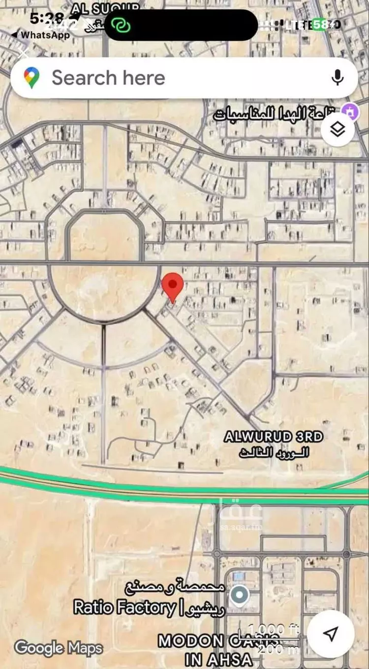 أرض للبيع في حي الورود الثالث, مدينة الاحساء, المنطقة الشرقية صورة 2