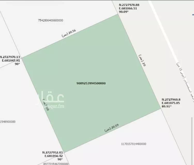 أرض للبيع في شارع أبي سعيد السجستاني, حي الفاروق, مدينة الرياض, منطقة الرياض صورة 3