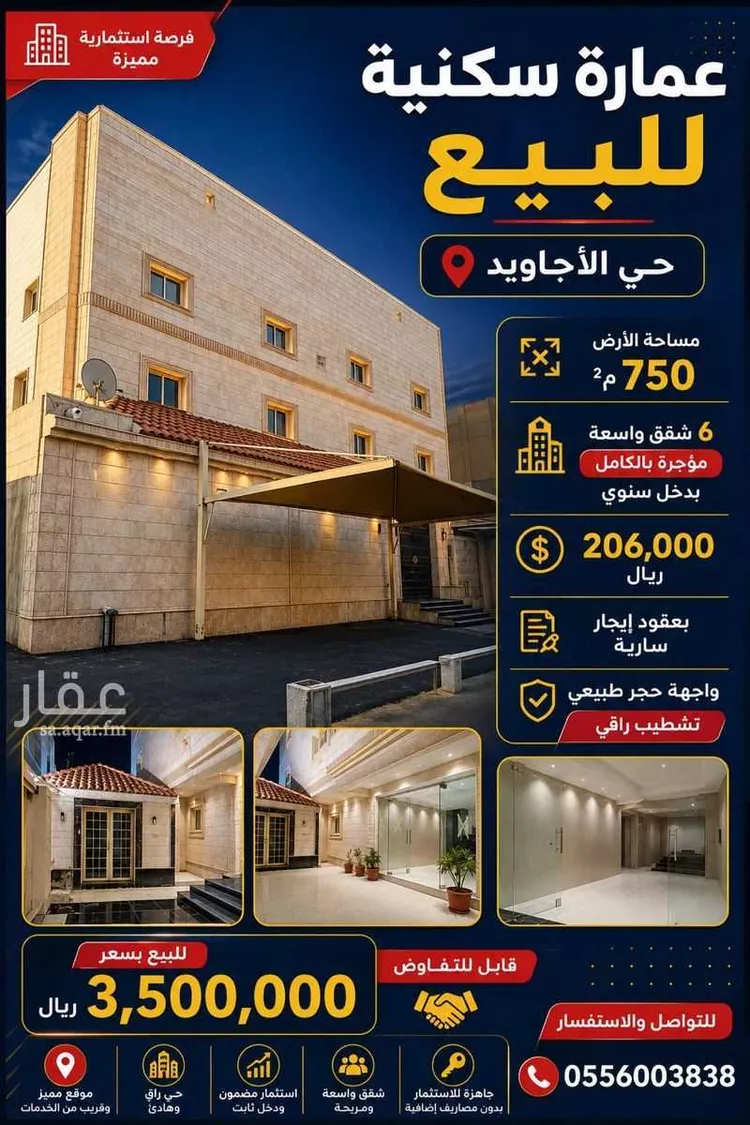 عمارة للبيع في شارع عبد الغني بن سرور, حي الأجاويد, مدينة جدة, منطقة مكة المكرمة 1 صورة