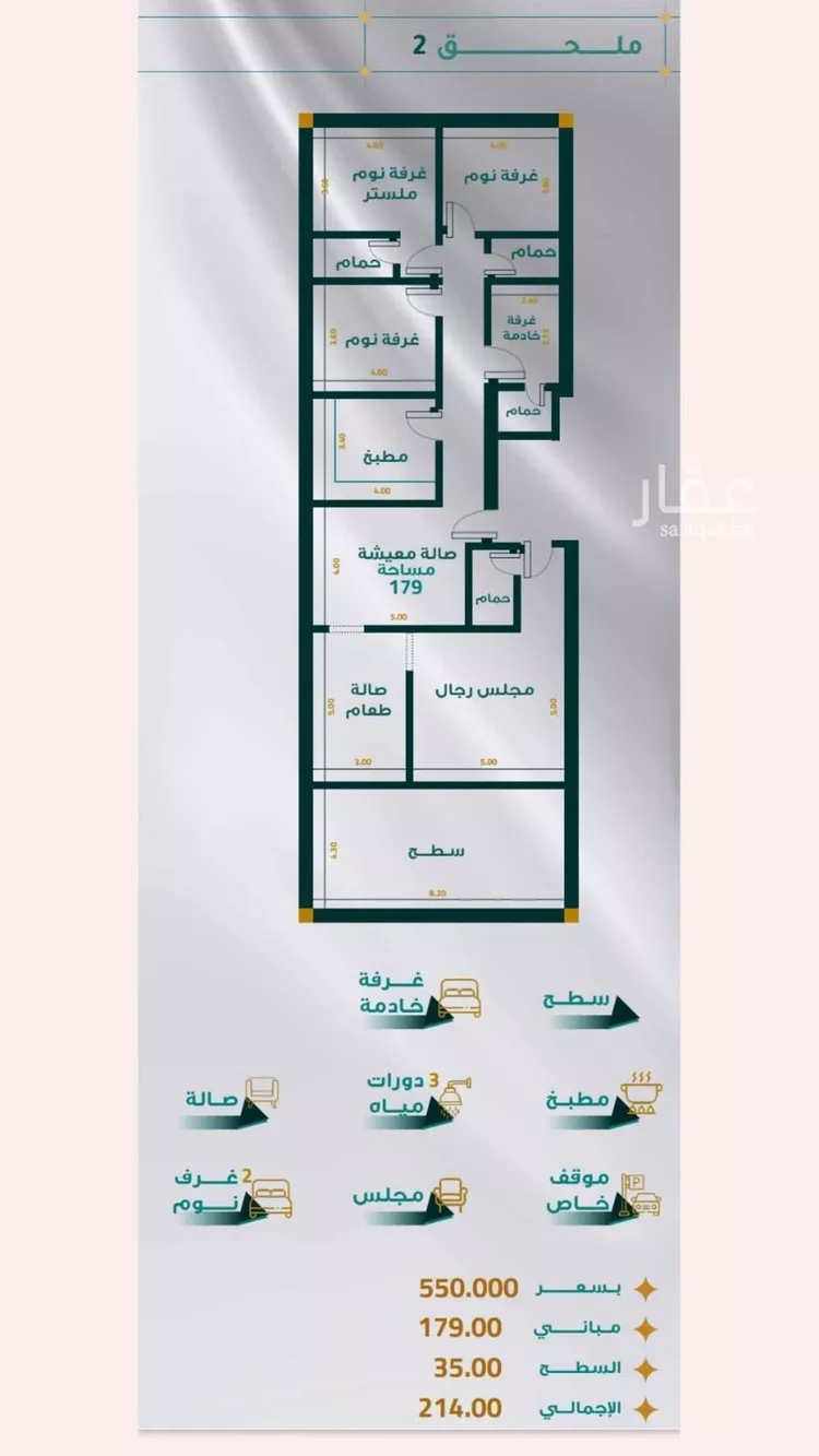 شقة للبيع في شارع محمد بن يزيد الثمالي بن المبرد, حي مريخ, مدينة جدة, منطقة مكة المكرمة صورة 3