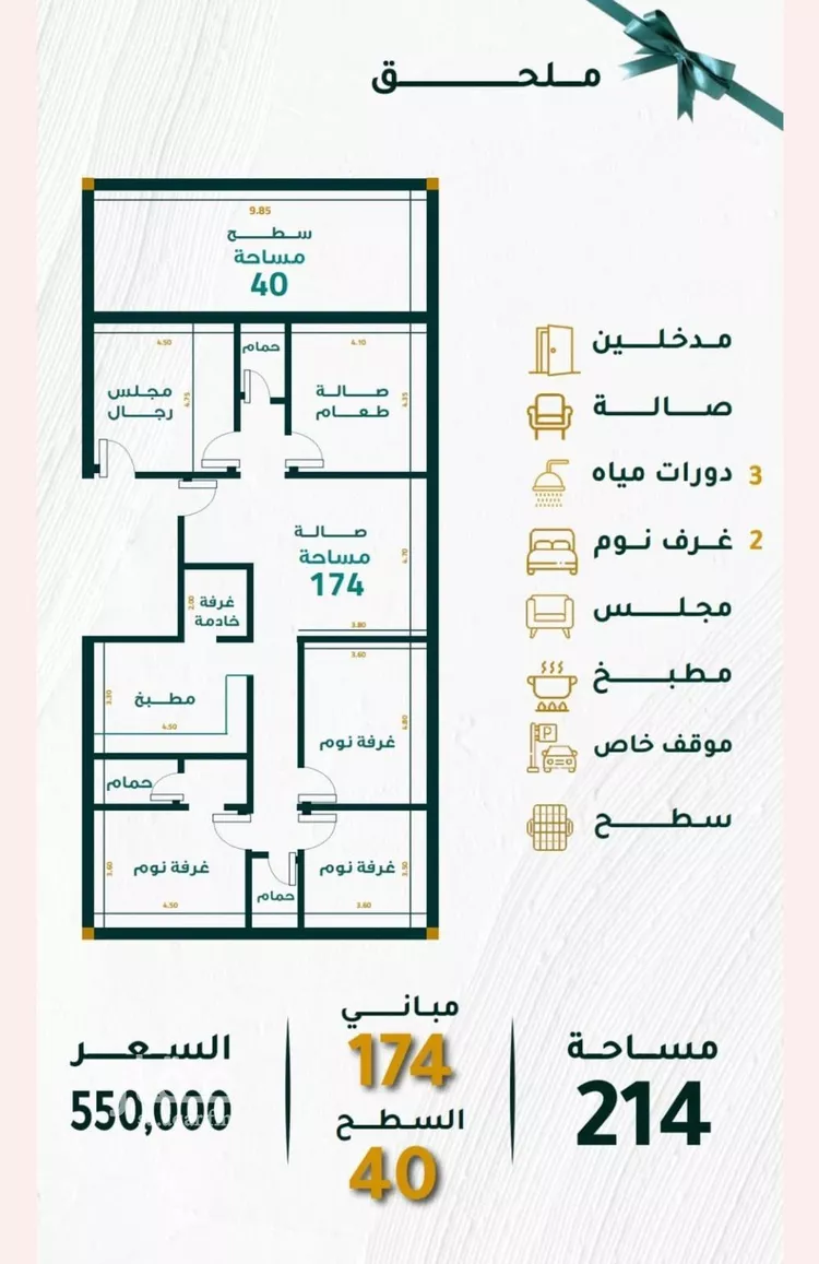 شقة للبيع في شارع ابن نفيع, حي السلامة, مدينة جدة, منطقة مكة المكرمة