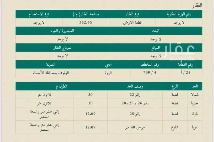 فيلا للبيع في شارع الحوطه, حي الربوة, مدينة الاحساء, المنطقة الشرقية صورة 2