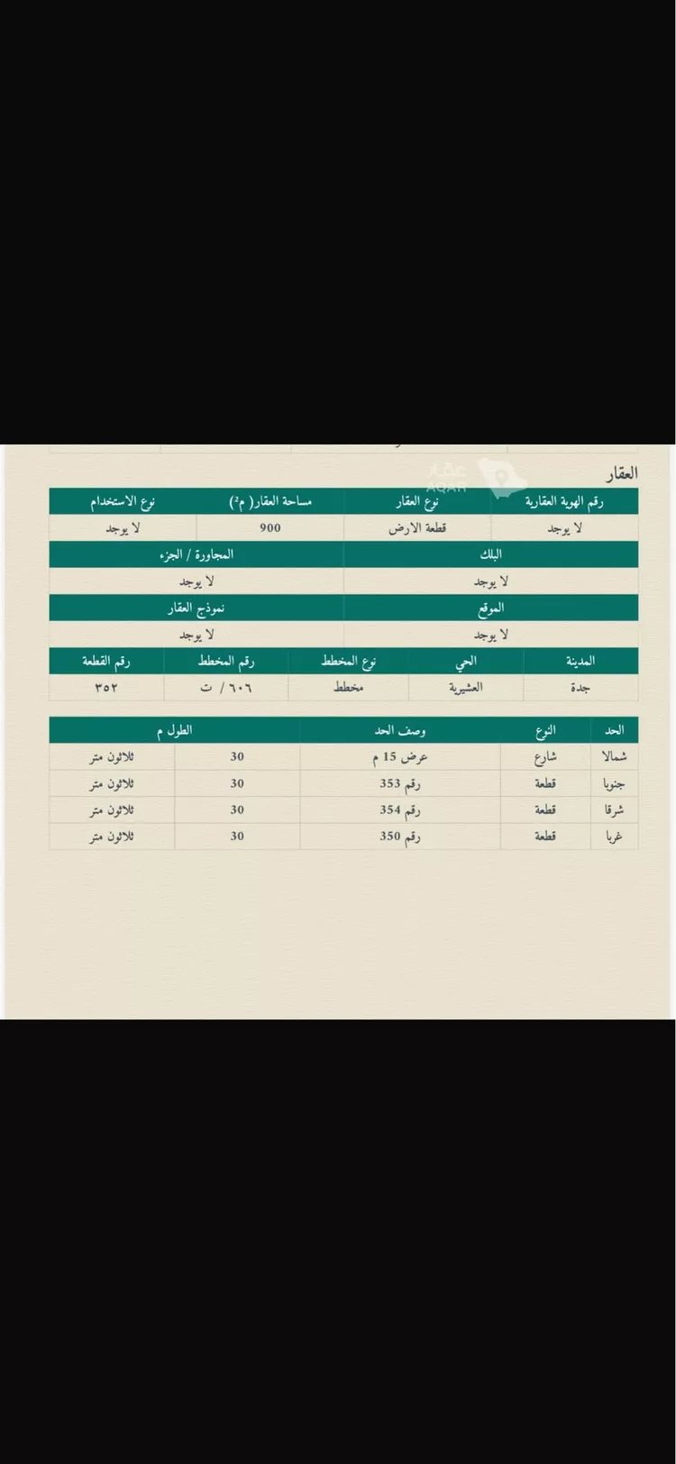 أرض للبيع في شارع العشيرية, حي العشيرية, مدينة جدة, منطقة مكة المكرمة