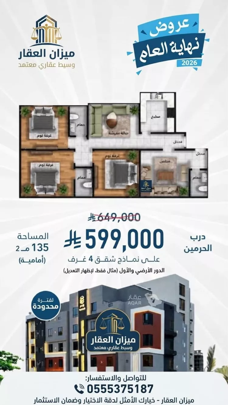 شقة للبيع في شارع إمام الدين المرشدي, حي الفيحاء, مدينة جدة, منطقة مكة المكرمة 7