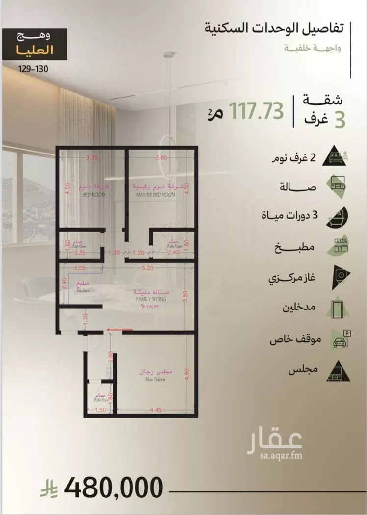 شقة للبيع في حي أبحر الجنوبية, مدينة جدة, منطقة مكة المكرمة 9