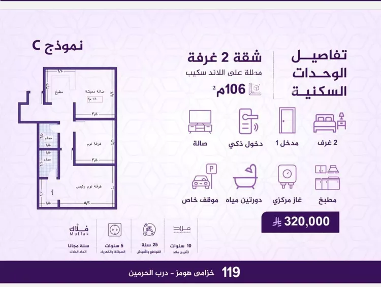 شقة للبيع في شارع احمد بن عيسى الرومي, حي الفيحاء, مدينة جدة, منطقة مكة المكرمة صورة 5