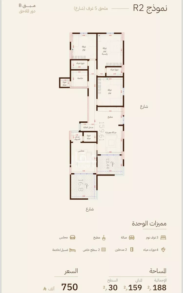 شقة للبيع في شارع ام جودان, حي الرحاب, مدينة جدة, منطقة مكة المكرمة صورة 3