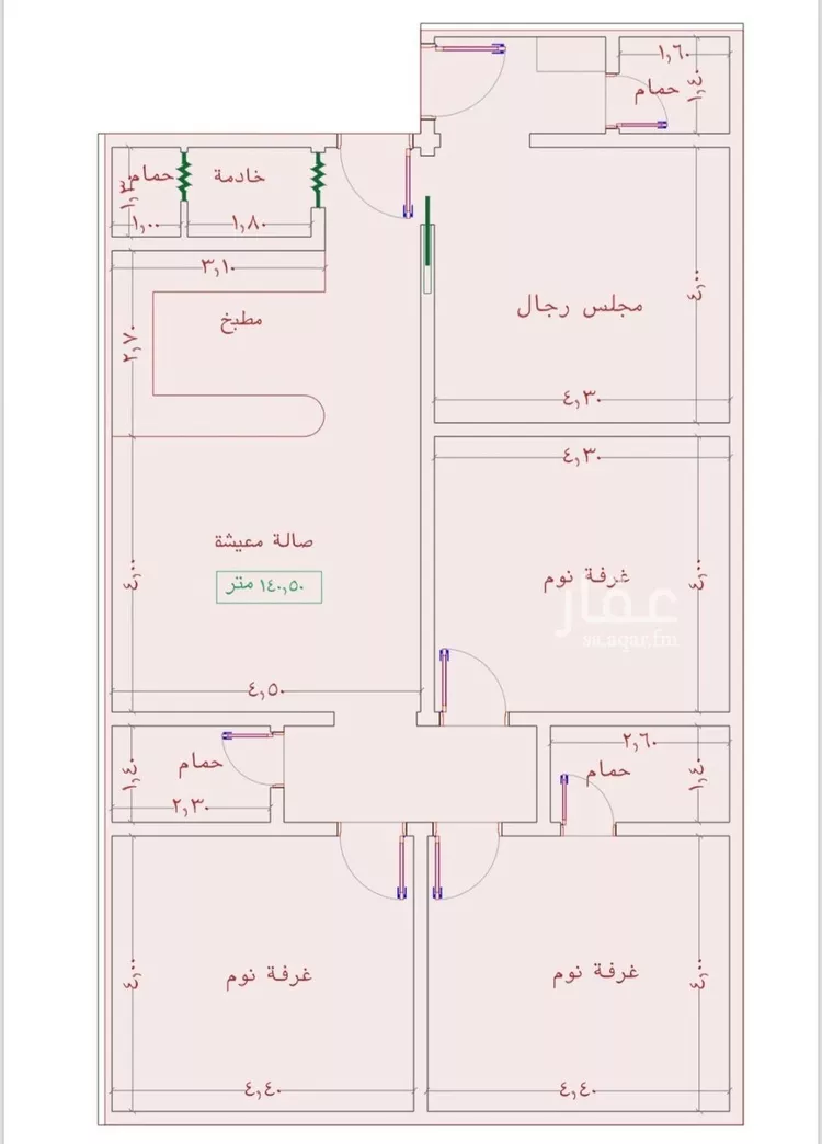 شقة للبيع في شارع عبدالله سليمان الفرعي, حي الجامعة, مدينة جدة, منطقة مكة المكرمة
