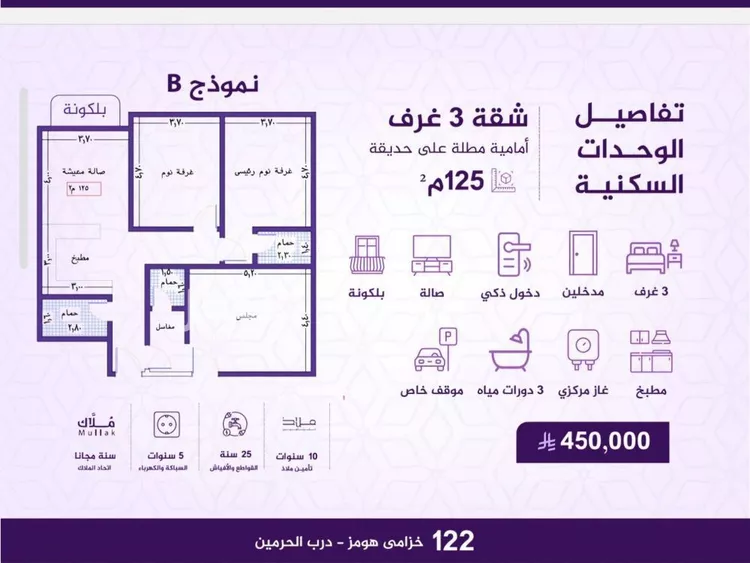 شقة للبيع في شارع احمد بن عيسى الرومي, حي الفيحاء, مدينة جدة, منطقة مكة المكرمة صورة 5