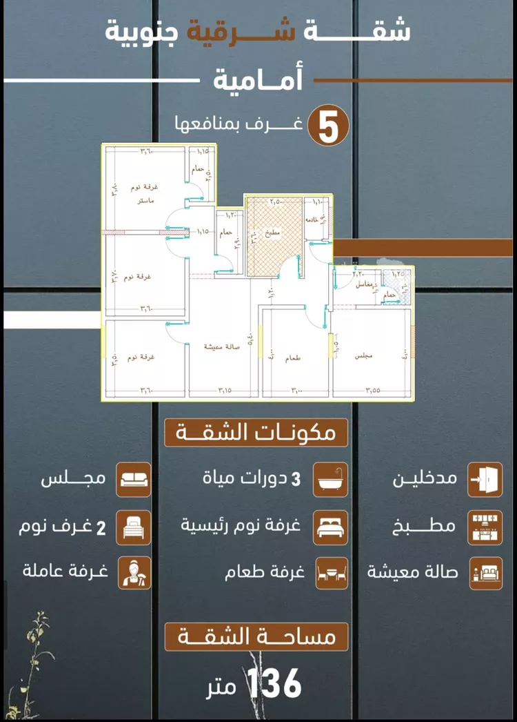 شقة للبيع في شارع ابراهيم بن كنيف, حي السلامة, مدينة جدة, منطقة مكة المكرمة صورة 3