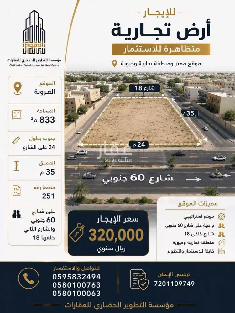 Land for Rent in Dammam Al Amal