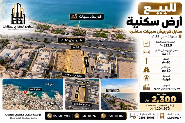 Land for Sale in Saihat Al Kawthar