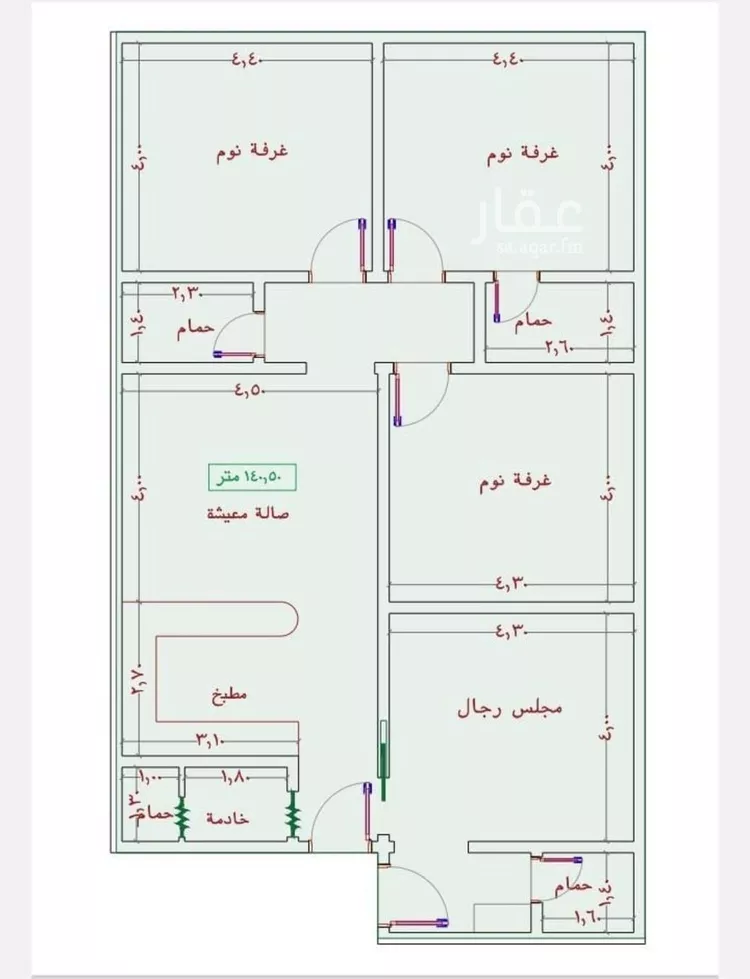 شقة للبيع في شارع عمر الخردلي, حي الجامعة, مدينة جدة, منطقة مكة المكرمة