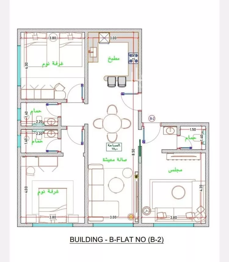 شقة للبيع في شارع الأمير عبدالعزيز بن عبدالل, حي الفيحاء, مدينة جدة, منطقة مكة المكرمة صورة 3