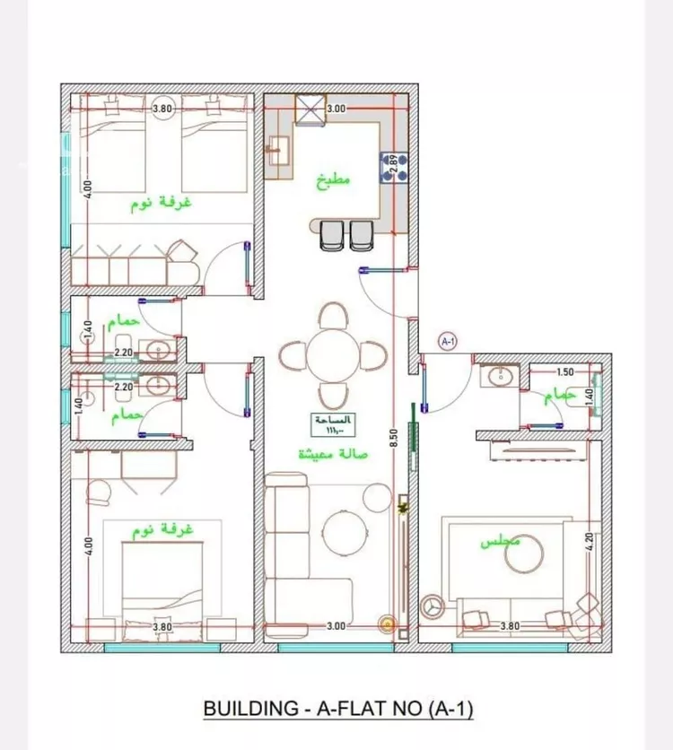 شقة للبيع في شارع الأمير عبدالعزيز بن عبدالل, حي الفيحاء, مدينة جدة, منطقة مكة المكرمة