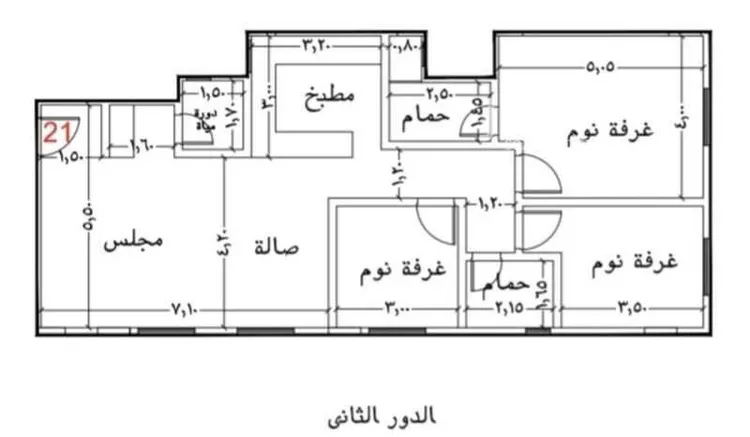 شقة للإيجار في شارع الوادي الاخضر, حي قرطبة, مدينة الرياض, منطقة الرياض صورة 3
