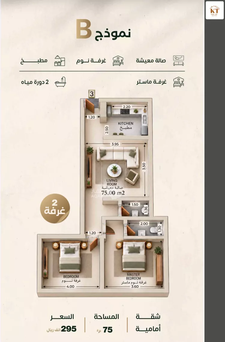 شقة للبيع في شارع إبراهيم الزماوي, حي النزهة, مدينة جدة, منطقة مكة المكرمة 3
