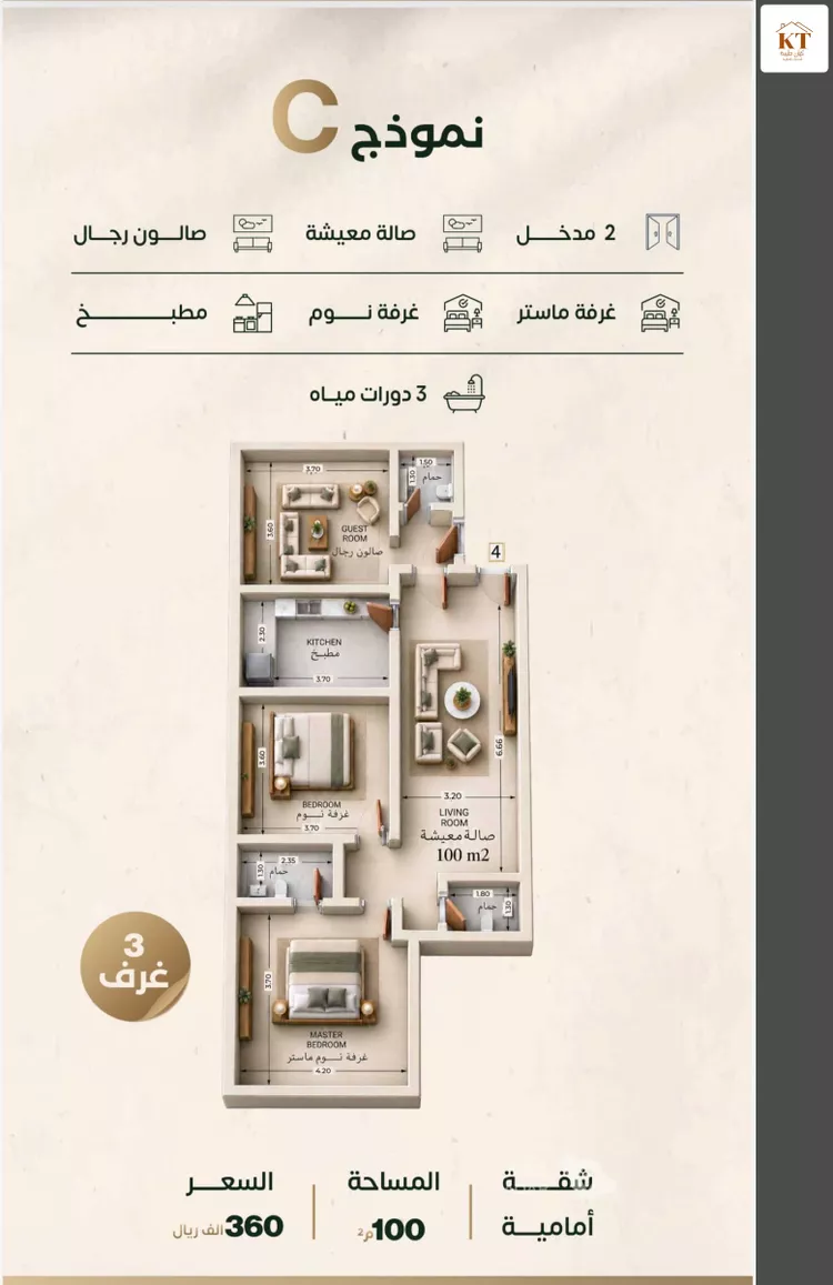 شقة للبيع في شارع إبراهيم الزماوي, حي النزهة, مدينة جدة, منطقة مكة المكرمة