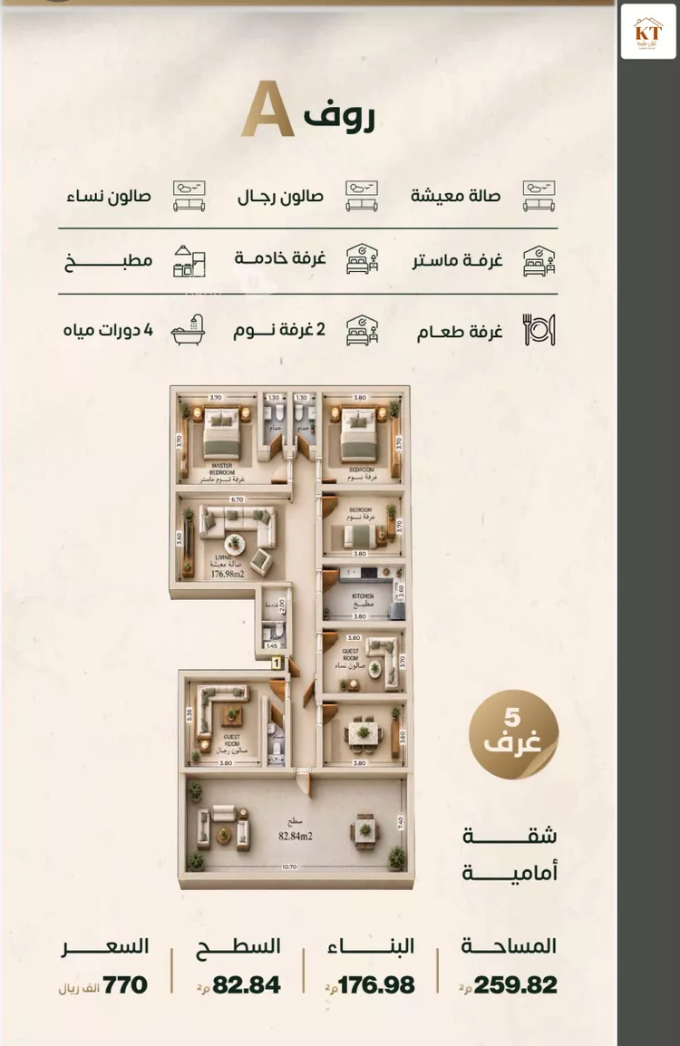 شقة للبيع في شارع إبراهيم الزماوي, حي النزهة, مدينة جدة, منطقة مكة المكرمة 6