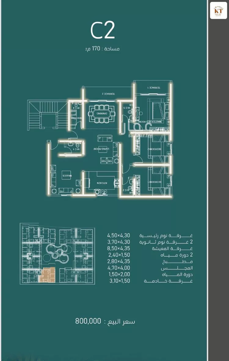 شقة للبيع في شارع البثنة, حي الفيحاء, مدينة جدة, منطقة مكة المكرمة صورة 3