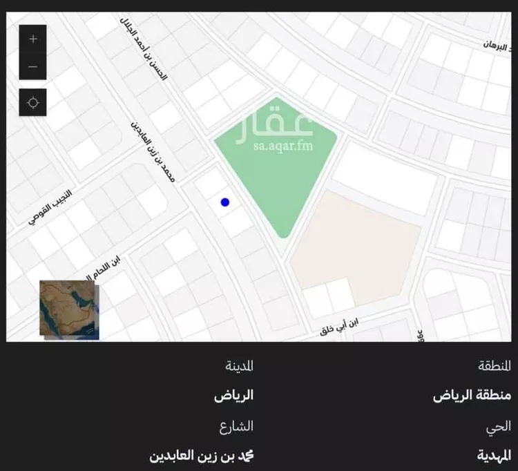 أرض للبيع في شارع محمد بن زين العابدين, حي المهدية, مدينة الرياض, منطقة الرياض صورة 4