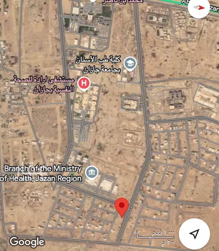 أرض للبيع في حي الروابي, مدينة جازان, منطقة جازان