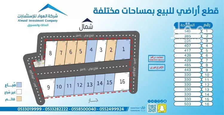 Land for Sale in Buraydah Buraydah