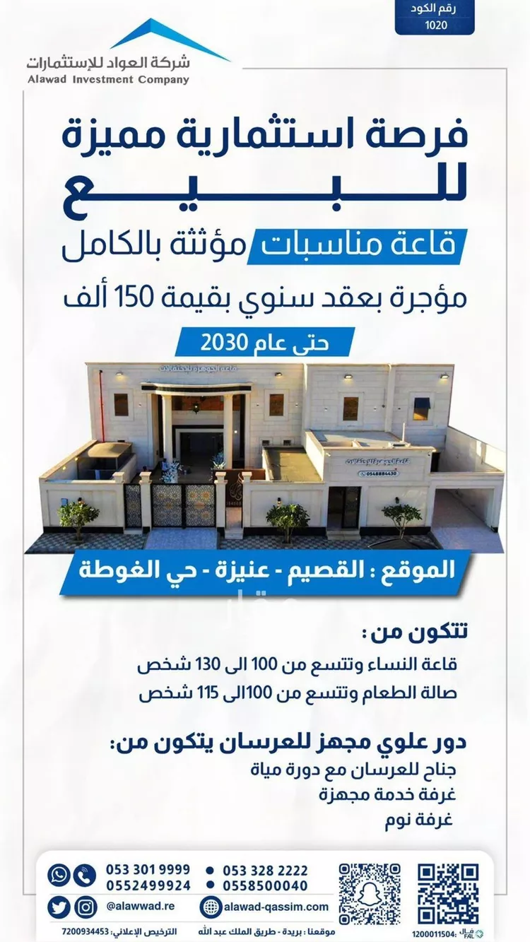 Shop for Sale in Unayzah Ar Rawabi