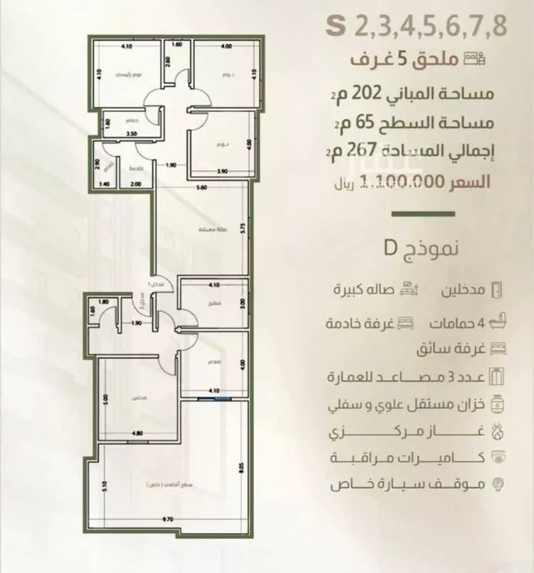 شقة للبيع في شارع طريق الملك فهد فرعي, حي النزهة, مدينة جدة, منطقة مكة المكرمة