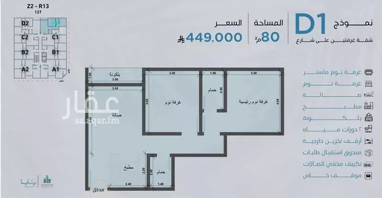 شقة للبيع في شارع عبدالجليل العمري, حي أبحر الجنوبية, مدينة جدة, منطقة مكة المكرمة 6