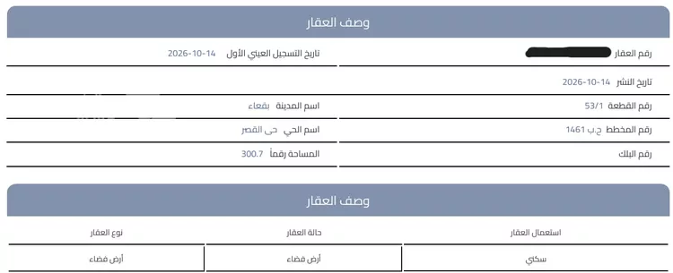 Land for Sale in Baqaa Al Suhaibi 4