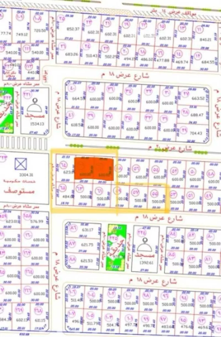 أرض للبيع في حي حي ج11, مدينة بقعاء, منطقة حائل