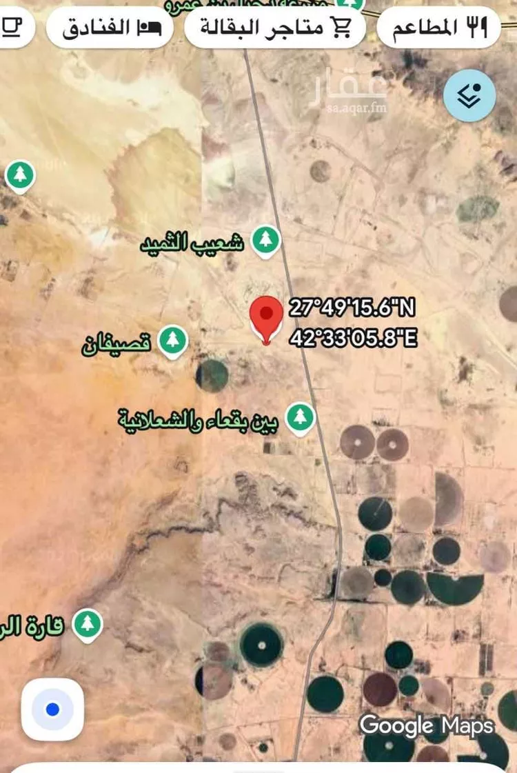 أرض للبيع في حي القصيفة و قصيفان, مدينة القصيفان القصيفه, منطقة حائل