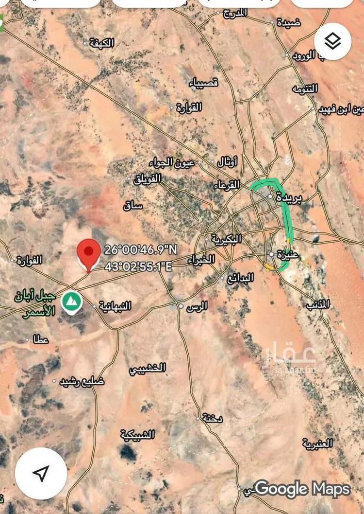 أرض للبيع في مدينة صبيح, منطقة القصيم