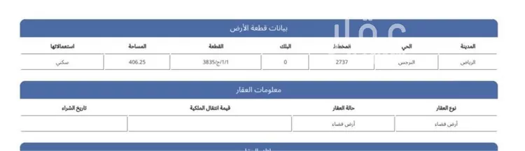 أرض للبيع في شارع علي بن الحسن الريحاني, حي النرجس, مدينة الرياض, منطقة الرياض صورة 2