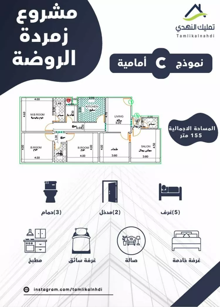 شقة للبيع في شارع ابن المتوكل, حي الروضة, مدينة جدة, منطقة مكة المكرمة صورة 2