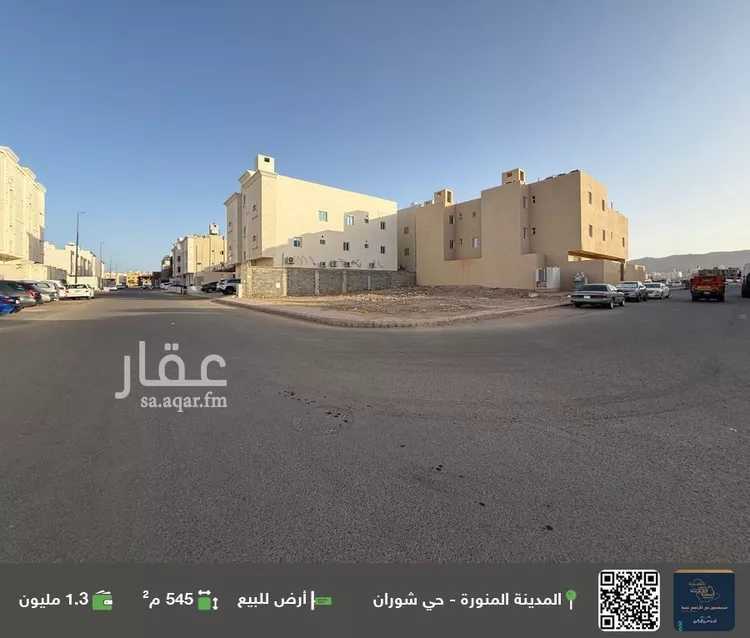 أرض للبيع في شارع الحارث ابن جندب, حي شوران, مدينة المدينه المنوره, منطقة المدينة المنورة