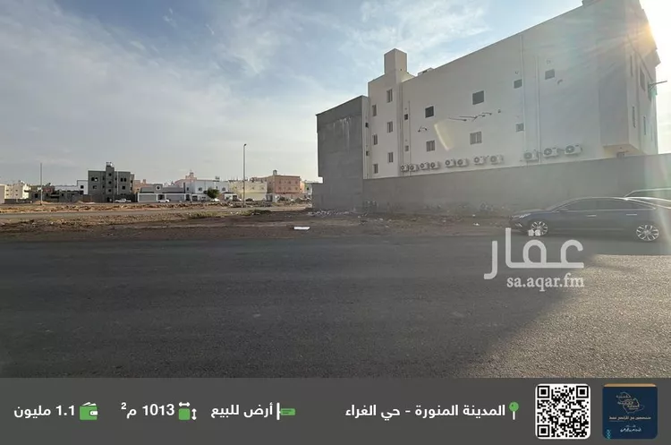 أرض للبيع في شارع ابراهيم بن يوسف الصيرفي, حي الغراء, مدينة المدينه المنوره, منطقة المدينة المنورة