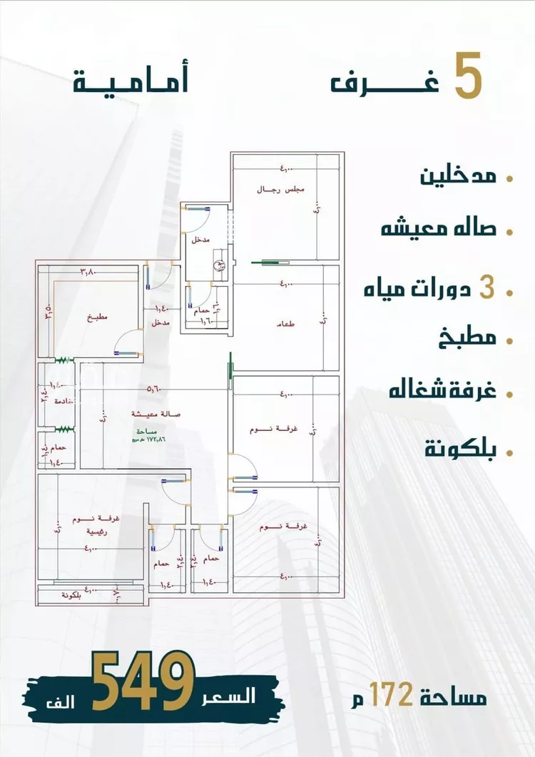 شقة للبيع في شارع الامير عبدالمجيد, حي الصواري, مدينة جدة, منطقة مكة المكرمة