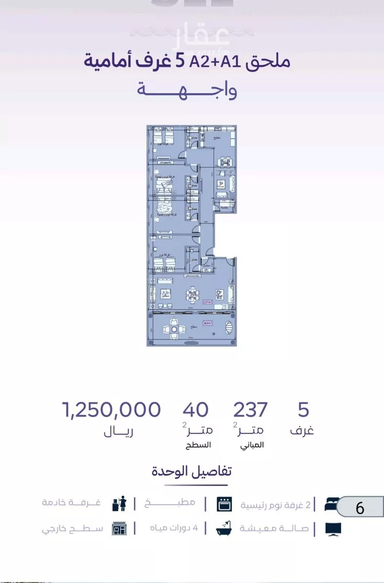 شقة للبيع في حي الزهراء, مدينة جدة, منطقة مكة المكرمة صورة 5