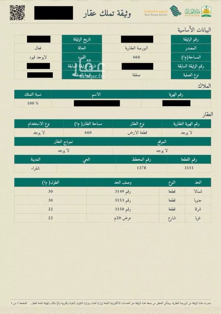 أرض للبيع في حي الجامعة, مدينة شقراء, منطقة الرياض صورة 2
