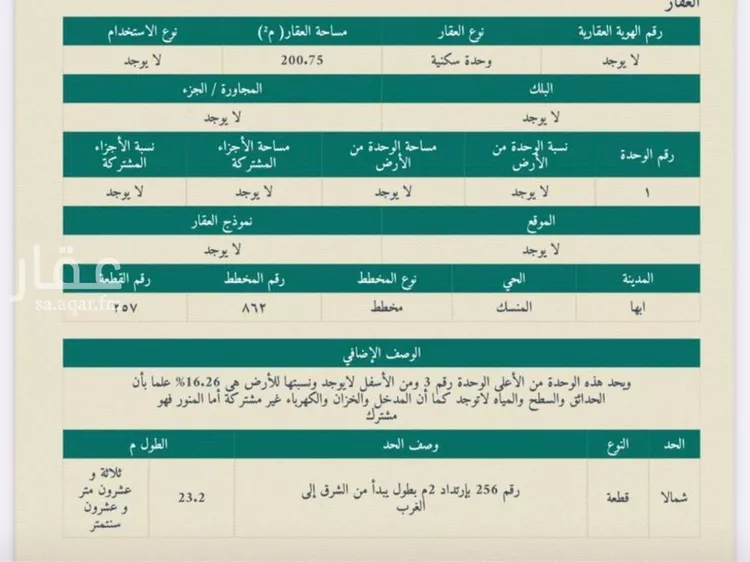 شقة للبيع في شارع مازن بن شيبان, حي المروج, مدينة أبها, منطقة عسير صورة 2