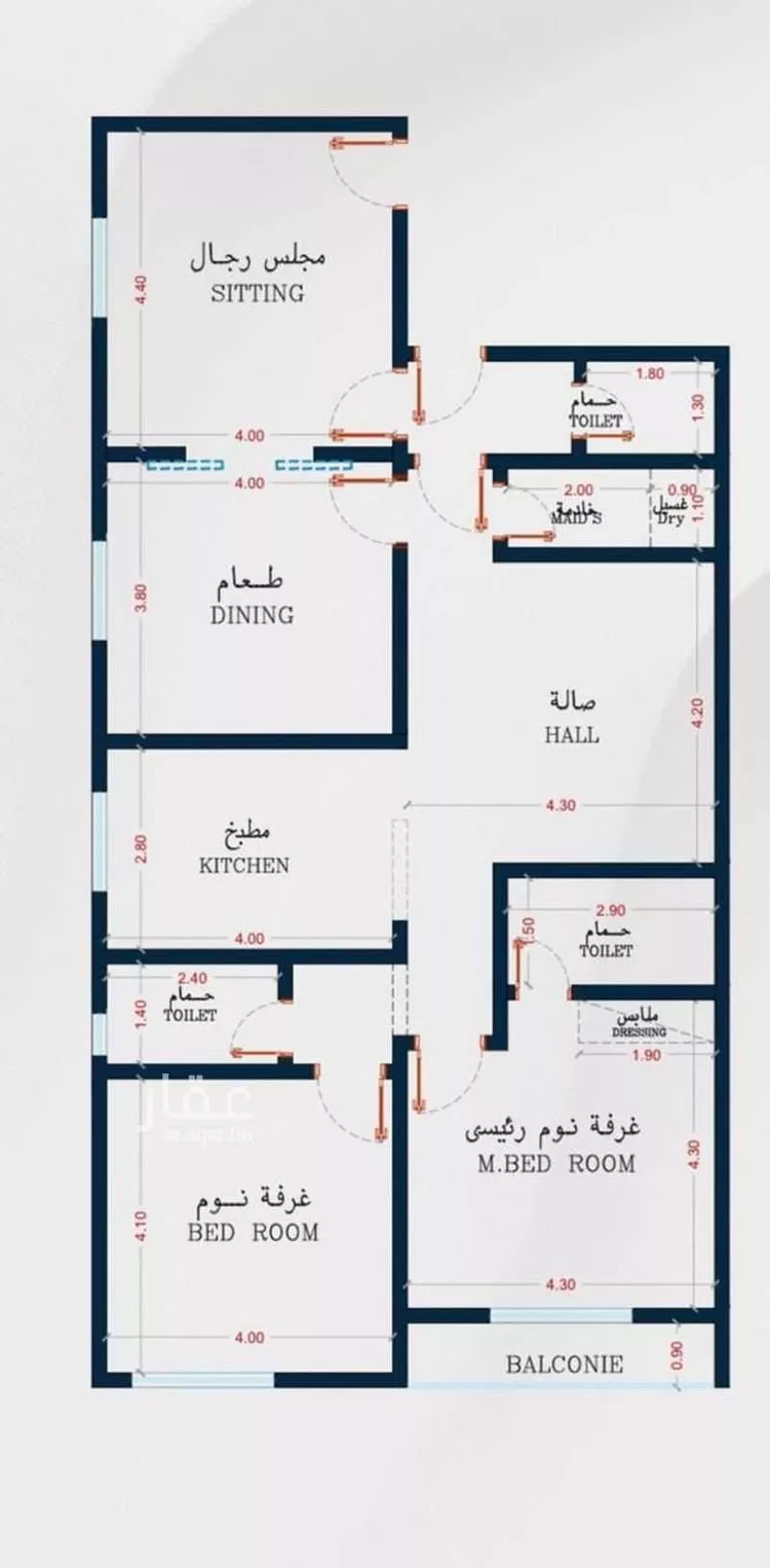 شقة للبيع في شارع رائد العدل, حي النهضة, مدينة جدة, منطقة مكة المكرمة 6
